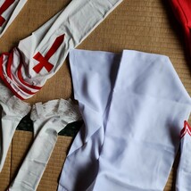 ソードアート・オンライン　アスナ　一円スタートコスプレ衣裳　(訳あり。手袋、ソックス、防具に赤い色うつりがあります)_画像4