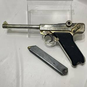 1円〜 CMC ERMA LUGER エルマ ルガー 380 金属製 モデルガン ゴールド ハンドガン SMG刻印ありの画像1