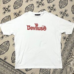Deviluse デビルユース Tシャツ ビッグサイズ ホワイト