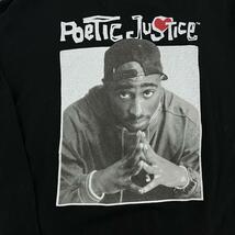 Poetic Justice 2PAC Tシャツ ラッパーT ロンT 袖ロゴ_画像3