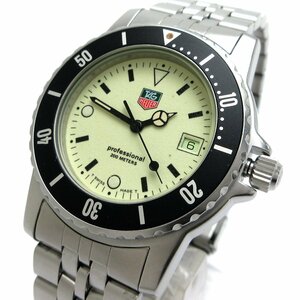 1 jpy TAG Heuer Professional 200 Night diver men's Date night light face 929.113G clock TAG Heuer quartz rare 