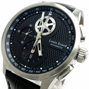 レア 限定 ルイエラール クロノ1931 オート クロノグラフ メンズ 黒文字盤 79220AA22 時計 Louis Erard CHRONO1931 自動巻き