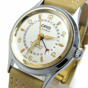 １円 オリス ポインターデイト ボーイズ 手巻き 705 シルバー 17石 時計 ORIS メンズ レディース 婦人 ヴィンテージ