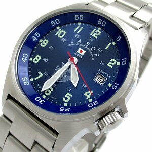 ケンテックス JASDF スタンダード メンズ 青文字盤 S455M-10 時計 保証書 BOX 腕時計 KENTEX クォーツ ブルー