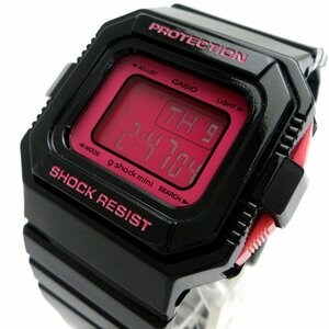 カシオ Gショック ミニ レディース ブラック ピンク GMN-550-1BJR 時計 CASIO G-SHOCK Mini 婦人 黒 稼動品