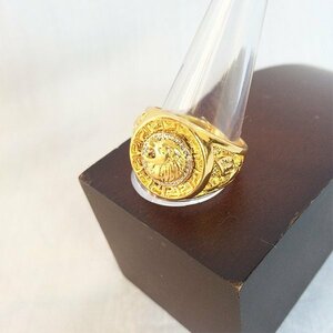  lion ring ring gold Gold GOLD hip-hop 1324