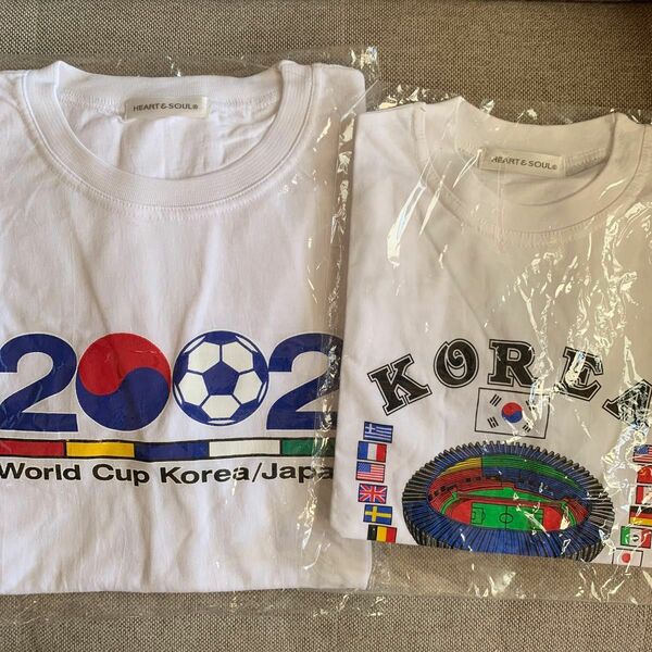 2002年ワールドカップ W杯 Tシャツ サッカー 日本 韓国
