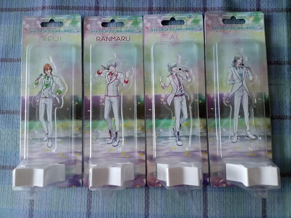 新品 うたプリ Shining Live ライトスタンド アクリルキーホルダー (シャニライ、カルナイ、嶺二、蘭丸、藍、カミュ)