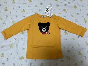 未使用＊ミキハウス/MIKI HOUSE ダブルB DOUBLE.B 長袖Tシャツ(80) B君 タグ付き(定価 3900円） ゆうパケット送料230円 匿名配送