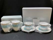 未使用＊ノリタケ Noritake ハミングブルー　マグカップ2客　カップ&ソーサー2客　まとめて　匿名配達_画像1