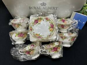 未使用＊ ロイヤルアルバート オールドカントリー ローズ カップ＆ソーサー 6客　ティー・コーヒー ROYAL ALBERT 匿名配達