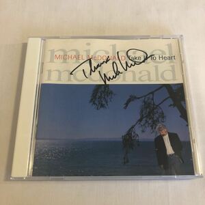 【サイン入り】michael mcdonald/take it to heart マイケル・マクドナルド