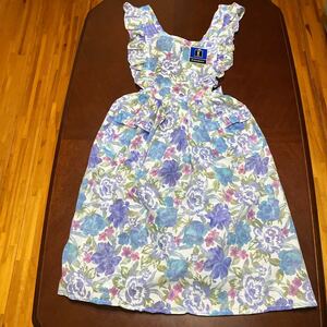 ivu* sun rolan European style apron total pattern on goods gorgeous blue pink unused tag attaching 