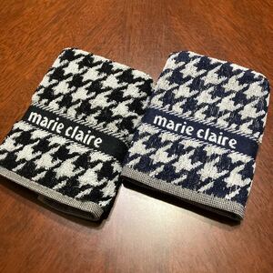 marie claire Mali * clair towel handkerchie 2 pieces set navy series black series man and woman use 25. four person cotton 100%