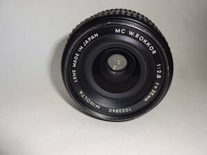 MINOLTA MC W.ROKKOR 35mm f/2.8 ミノルタ 広角 単焦点レンズ 122840【送料無料】