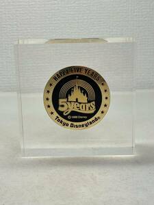 東京ディズニーランド 開園5周年記念 アクリル メダル Tokyo Disneyland 5th Anniversary コイン 記念メダル