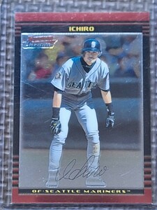 2002 Bowman Chrome #51 ICHIRO SUZUKI Seattle Mariners Orix Blue Wave