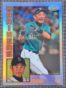 2019 Topps Chrome #84TC-14 ICHIRO SUZUKI 1984 Refractor Seattle Mariners Orix Blue Wave