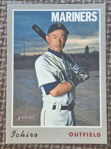 2019 Topps Heritage #23 ICHIRO SUZUKI Cloth Seattle Mariners Orix Blue Wave