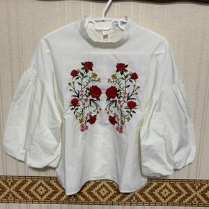 花柄シャツ ブラウス 7分袖