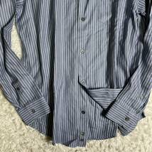 極美品◎アルマーニコレッツォーニ 長袖シャツ ストライプ ボーダー 春夏カラー◎ カジュアル ドレス ビジネス ARMANI COLLEZIONI メンズ M_画像3