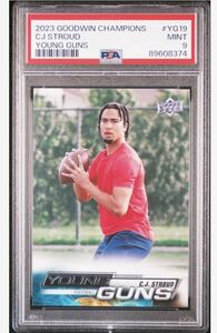 2023 UPPER DECK GOODWIN CHAMPIONS UPPER DECK YOUNG GUNS YG19 CJ STROUD psa9 NFL