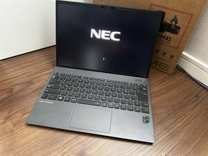  almost unused goods!NEC LAVIE NEXTREME Carbon XC750/DAB Note PC i7-1195G7 16GB SSD512GB WIN11 Office attaching meteor gray!