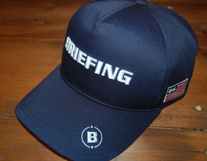 美品！BRIEFING ブリーフィング CAP NAVY