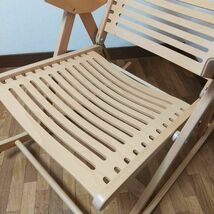 【美品】折り畳み ロッキングチェア 木製 デッキチェア インテリア 椅子 家具_画像7