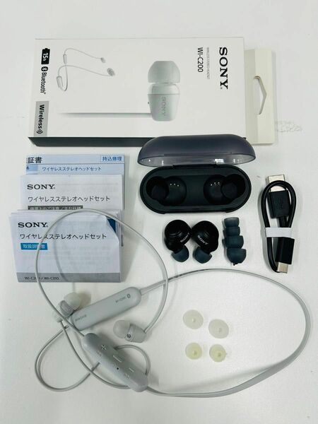 ◆SONYワイヤレスイヤホン２個セット◆WF-C500◆WI-C200◆