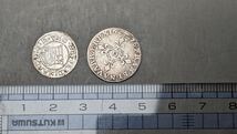 S5154 古美術 古銭 硬幣 貨幣 硬貨 外国銭 世界コイン 二枚まとめ 総重量約 2.03g アンティーク _画像3