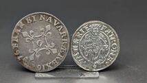 S5154 古美術 古銭 硬幣 貨幣 硬貨 外国銭 世界コイン 二枚まとめ 総重量約 2.03g アンティーク _画像1