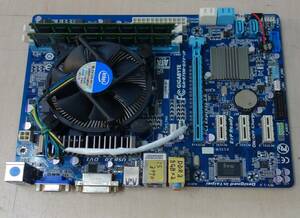 GIGABYTE　GA-B75M-D3V-JPマザーボード、i5-3470 CPU、16GBメモリ セット（BIOS起動確認）