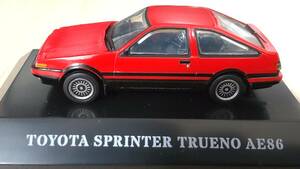 【中古品】 1/64 TOYOTA SPRINTER TRUENO AE86 赤 F-TOYS ハチロク