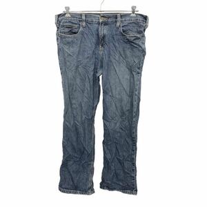 2405-606 Carhartt デニムパンツ W36 カーハート ビッグサイズ リラックスストレート ブルー コットン 古着卸 アメリカ仕入