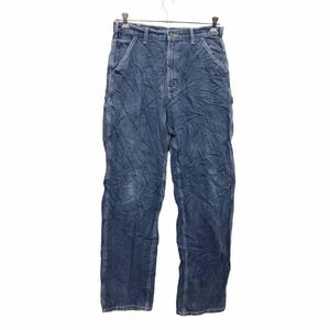 2405-612 Carhartt デニムパンツ W34 カーハート ペインターパンツ ブルー コットン メキシコ製 古着卸 アメリカ仕入