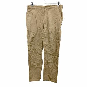 2405-724 Carhartt ワークパンツ W38 カーハート ビッグサイズ ベージュ コットン 古着卸 アメリカ仕入