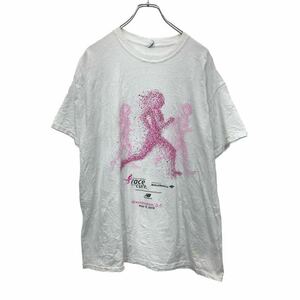 t2405-3149 GILDAN 半袖 プリント Tシャツ XLサイズ ギルダン バックプリント ホワイト コットン 古着卸 アメリカ仕入