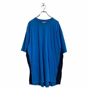 a605-5072 NIKE 半袖 ロゴ Tシャツ XL ブルー ナイキ ワンポイントロゴ ビッグサイズ クルーネック 古着卸 アメリカ仕入