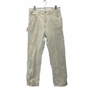 2405-169 Dickies ペインターパンツ ワークパンツ W34 ディッキーズ ホワイト コットン 古着卸 アメリカ仕入