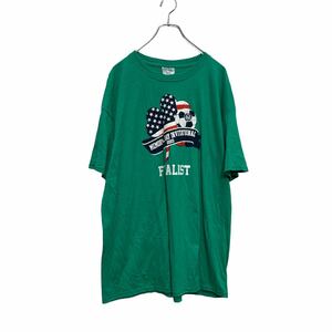 a605-5403 PORT&COMPANY 半袖 プリントTシャツ XL グリーン ビッグサイズ クルーネック サッカー 古着卸 アメリカ仕入