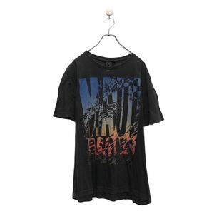 a605-6291 MAUI 半袖 プリント Tシャツ XL グレー ビッグサイズ バックプリント クルーネック 古着卸 アメリカ仕入