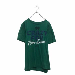 a605-6394 adidas 半袖 プリント Tシャツ アディダス L グリーン クルーネック 古着卸 アメリカ仕入