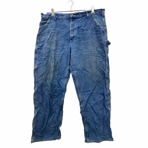 2405-554 Carhartt デニムペインターパンツ W40 カーハート ブルー コットン メキシコ製 オリジナルフィット 古着卸 アメリカ仕入