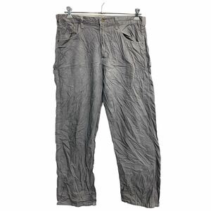 2405-642 Carhartt ワークパンツ W36 カーハートダック ペインターパンツ ビッグサイズ グレー コットン 古着卸 アメリカ仕入