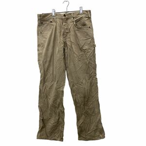 2405-680 Carhartt ワーク・ペインターパンツ W32 カーハート ベージュ コットン ルーズフィット 古着卸 アメリカ仕入