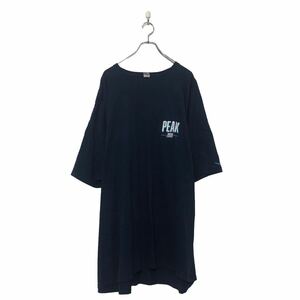 a605-6660 FRUIT OF THE LOOM 半袖 プリント Tシャツ 5XL ネイビー バックプリント ビッグサイズ 古着卸 アメリカ仕入