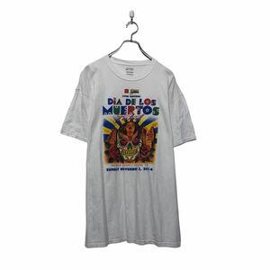 a605-6816 PORT&COMPANY 半袖 プリント Tシャツ ポートアンドカンパニー XL ホワイト ビッグサイズ クルーネック 古着卸 アメリカ仕入