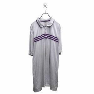 a605-7629 adidas 半袖 無地 ポロシャツ アディダス 2XL ホワイト ビッグサイズ バックパック 古着卸 アメリカ仕入