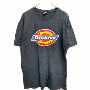 t2405-3371 Dickies 半袖 プリントTシャツ Mサイズ ディッキーズ ブラック 古着卸 アメリカ仕入